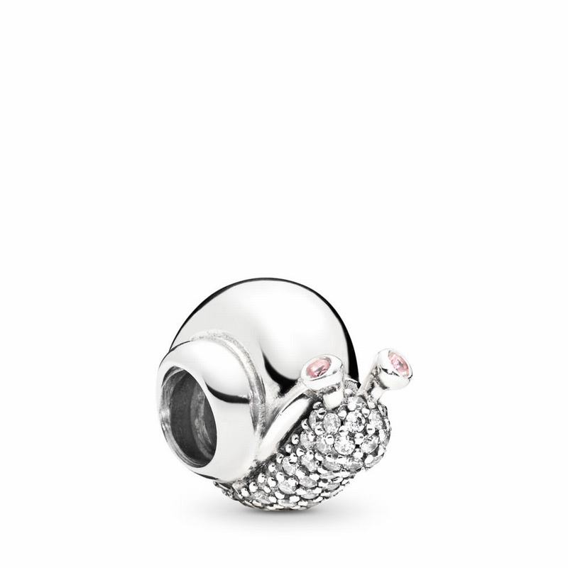 Pandora Sparkling Snail Charm Clearance NZ, Sterling Silver (854739-JMK)